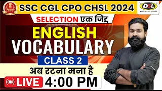 Class 2 | Vocabulary सीखो Root से | अब रटना मना है | English Practice For SSC CGL 2024 By Vikas Sir