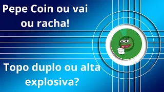 Pepe Coin #PEPE topo duplo ou vem rompimento explosivo nos próximos dias, zona de preço perigosa