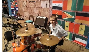 Amazing  Drum solo - Drummer Daniel Varfolomeyev 11 years