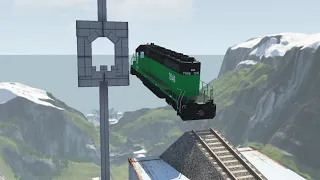 Carefully planned Train stunts - beamng drive | Car Pal