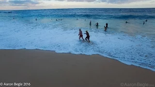 Finishing the Ka'iwi Channel Solo Swim