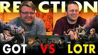 Game of Thrones VS Lord of the Rings REACTION!! Racka Racka