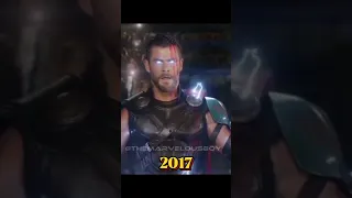 Thor's Evolution in MCU (2011-2022) #shorts