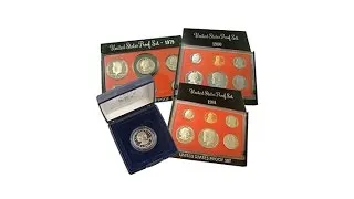 1979 to 1981 Susan B. Anthony Proof Sets w/1999 Proof