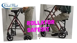 RehabMart Rollator SafeSit