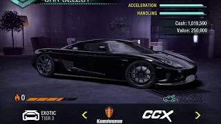 NFS Carbon Koenigsegg CCX vs DARIUS