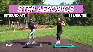 30 MINUTE POWERFUL INTERMEDIATE STEP AEROBICS // #235