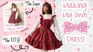 ✂️Making My 1st Lolita Dress! | Re-creating A.P's 'Lovely Tartan JSK' ❤️ (Lolita DIY)