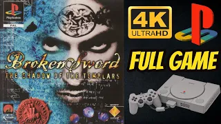 Broken Sword: The Shadow of the Templars | PS1 | 4K60ᶠᵖˢ UHD🔴 | Longplay Walkthrough Full Movie Game