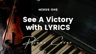 See A Victory by Elevation Worship - Key of F - Karaoke - Minus One with LYRICS - Piano Cover