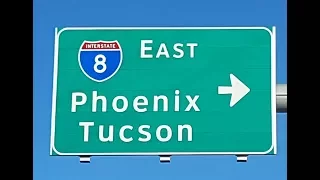 Stunning Lunar-Like Landscape Travelling I-8 From San Diego, CA To Phoenix, AZ.