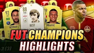 WE GOT ICON GEORGE BEST!! MY FUT CHAMPIONS HIGHLIGHTS! FIFA 20 Ultimate Team
