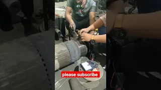 100 kw 1000 rpm dc motor armature testing work process