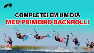 Salto Backroll - Aula avançada de kitesurf com Dra Beatriz