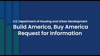 HUD Build America Buy America