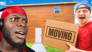 UNSPEAKABLE Moving Into My Life Size Cardboard House REACTION!! #unspeakable #funny