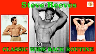 Steve Reeves V-Taper Back Routine | How Steve Reeves Trained His Back for Wide Lats | Back Training