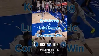 How to overcome a 5-point deficit in 29 seconds? Kyrie Irving plus Luka Doncic = Comeback Win 🔥🔥