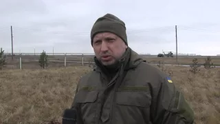 Олександр Турчинов: Українські військові в зоні АТО впевнено тримають рубежі