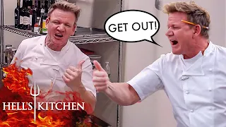 10 Times Gordon Ramsay Eliminated A Chef In The Middle Of Service | Hell's Kitchen