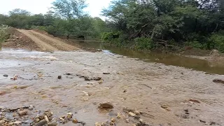 VEJAM COMO ESSE RIACHO ENCHEU RÁPIDO!