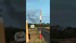 SpaceX Falcon Heavy Landing close up Minutes after landing