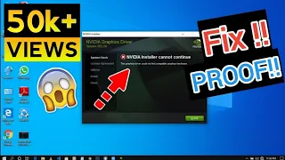 How to fix "NVIDIA Installer Cannot Continue"| Solved NVIDIA Graphics Installation errors