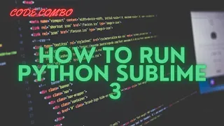 How To Run Python In Sublime Text 3 | sublime text 3 # Code Running #Sublime Text 3 Python