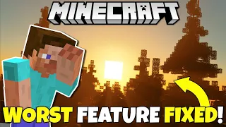 Minecraft's WORST Feature Just Got FIXED!