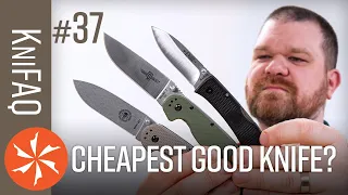 KnifeCenter FAQ #37: Cheapest Good Knife? + Knife Safety, Spyderco Alternatives, Work Sharp Upgrades