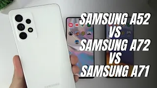 Samsung Galaxy A52 vs Samsung A72 vs Samsung A71 | Video test display, Speedtest, Comparison