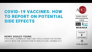 Webinar 93: COVID-19 vaccines: How to report on potential side effects