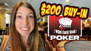 🔔 Gambling $200 Buy-In on Wild Card Stud Poker #poker #stud