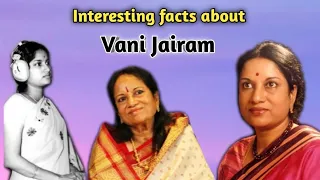 Interesting Information About Vani Jairam || Vani Jairam facts || Vani Jairam || Singer