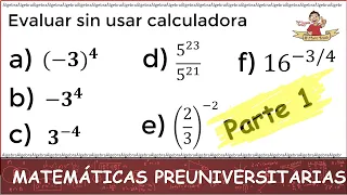 1. ESTO ES LO QUE DEBES SABER DE MATEMÁTICAS ANTES DE ENTRAR A LA UNIVERSIDAD. Parte 1