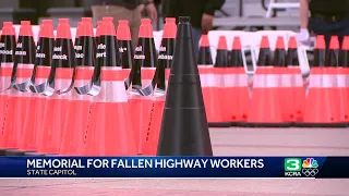 Memorial ceremony held for fallen highway workers at California Capitol