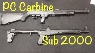 Ruger PC Carbine vs Kel-Tec Sub 2000