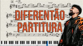 Diferentão - Dilsinho | Partitura | Arr. Michel Fujiwara -_- | Transcrição: Felipe Viana.