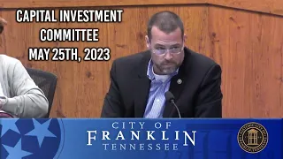 City of Franklin, C.I.C. Meeting 5-25-2023