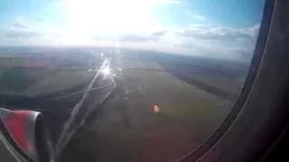 Airbus A320 взлет с аэропорта Борисполь (Take-off from Kiev Borispol')