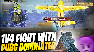 1v4 Fight On INDIAN PUBG DOMINATOR Squad 😱 | Top Ranking 30 Alive Last Circle | MK Gaming