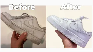 HOW TO CLEAN YOUR AIR FORCE 1'S AT HOME FOR FREE