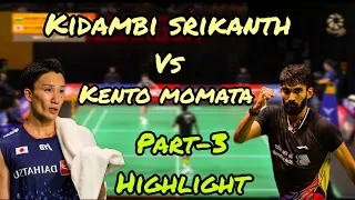 Kidambi srikanth🇮🇳 vs Kento momata🇯🇵| Badminton asia championship 2024| SELBATC2024| Badminton india