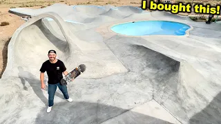 I bought an Entire SKATEPARK in the middle of the Desert!