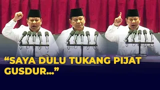 Di Hadapan Ribuan Kader, Prabowo Ngaku Pernah Jadi Tukang Pijat Gusdur: Nah, Kalian Tidak Tahu kan!