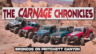 Ford Broncos Climbing ROCK PILE on Pritchett Canyon  // The Carnage Chronicles EP 14
