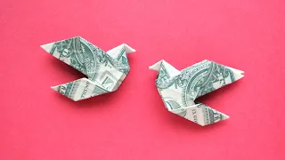 Nice MONEY PIGEON | Easy Dollar Origami Bird | Tutorial DIY by NProkuda