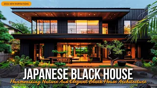 Harmonizing Elegant Architecture And Nature | Japanese Black house Design Collections