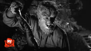 Frankenstein Meets the Wolfman (1943) - The Wolf Man vs. Angry Villagers Scene | Movieclips