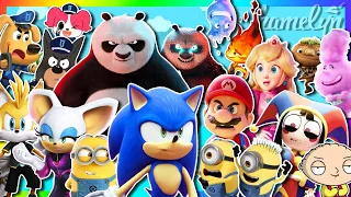 Coffin Dance MEGAMIX 161 - Kungfu Panda 4 & Minions & Elemental & Sonic & Mario & Labrador & Pomni